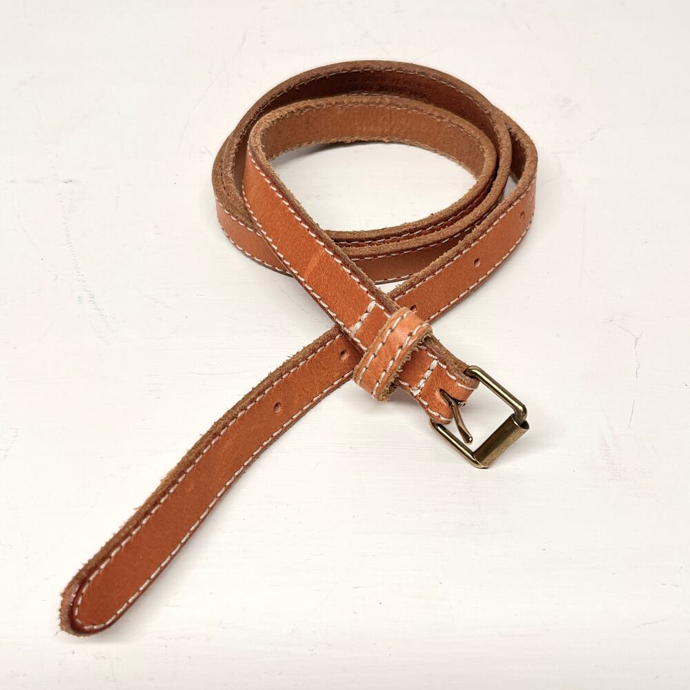J Crew Leather Skinny Belt Size Medium